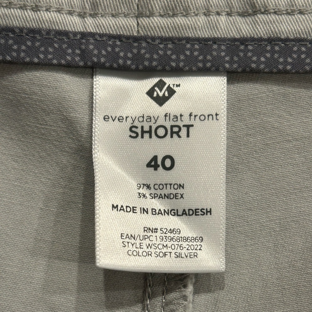 NWT Men’s Member’s Mark Everyday Stretch Flat Front Shorts 9” Inseam - Picture 5 of 7